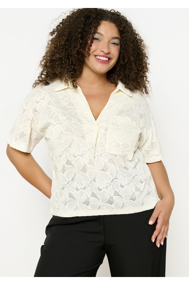T FLOLACE 02301778 1013 VANILLA WHITE